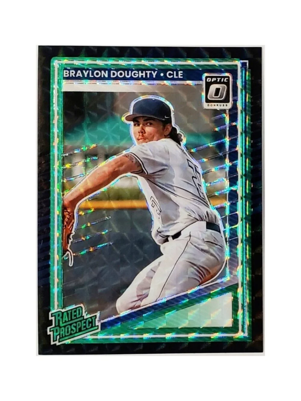 BRAYLON DOUGHTY ROOKIE 1/1 BLACK FINITE PRIZM SP 2025 DONRUSS OPTIC #106